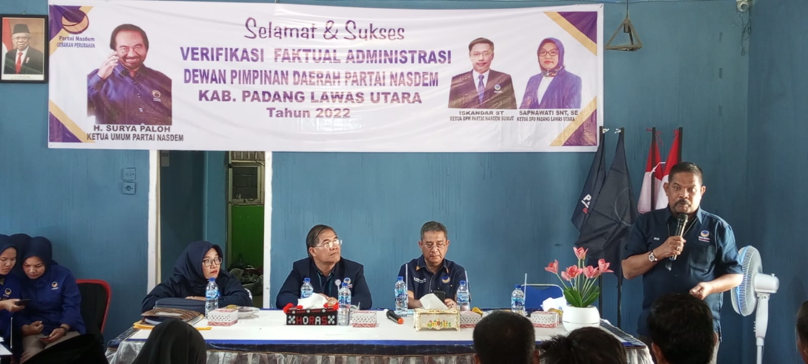 NasDem Sumut Minta Pengurus Serius untuk Pendaftaran Parpol di Sipol KPU