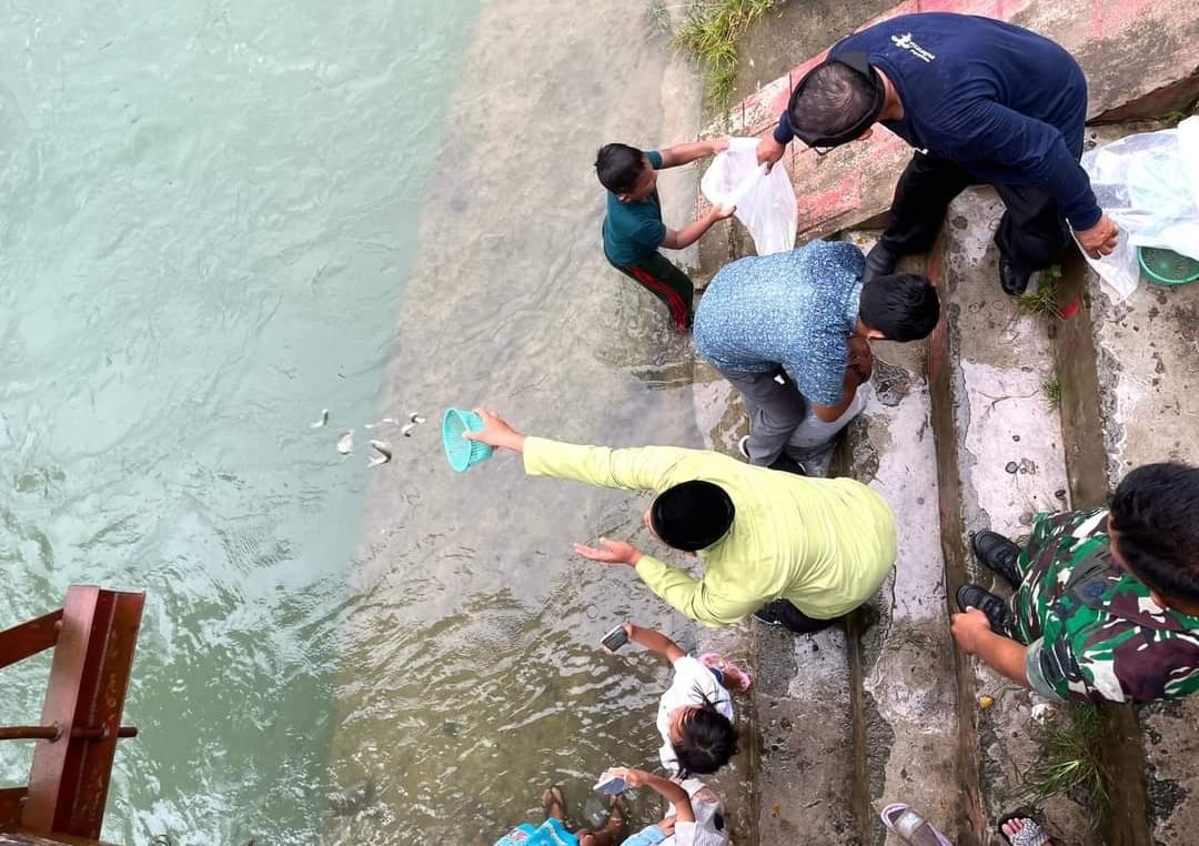 Launching Lubuk Larangan, Komunitas MPSB Tabur 2000 Bibit Ikan