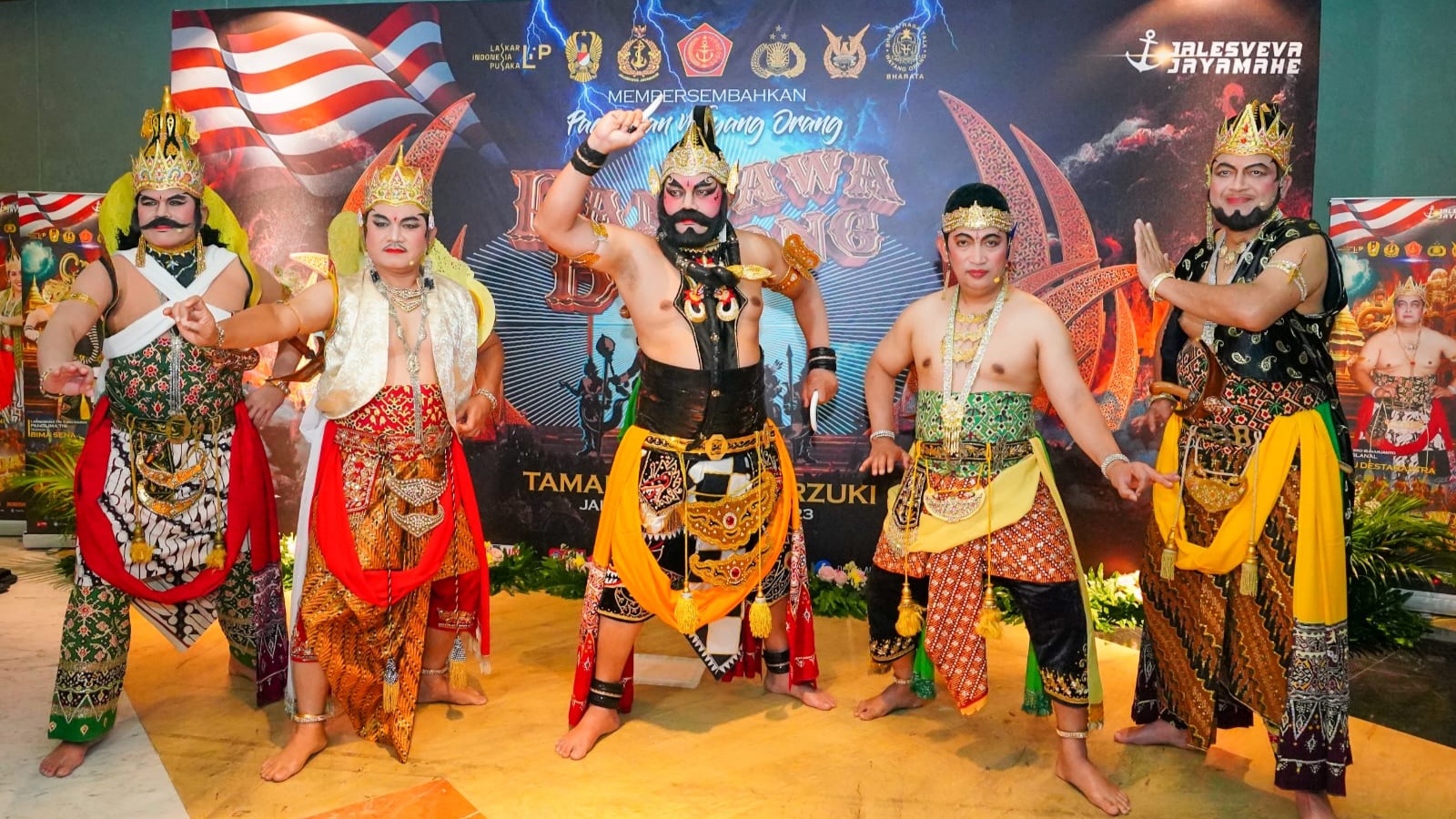 Main Wayang Orang Lakon “Pandawa Boyong”, Berikut Peran Para Petinggi TNI-Polri