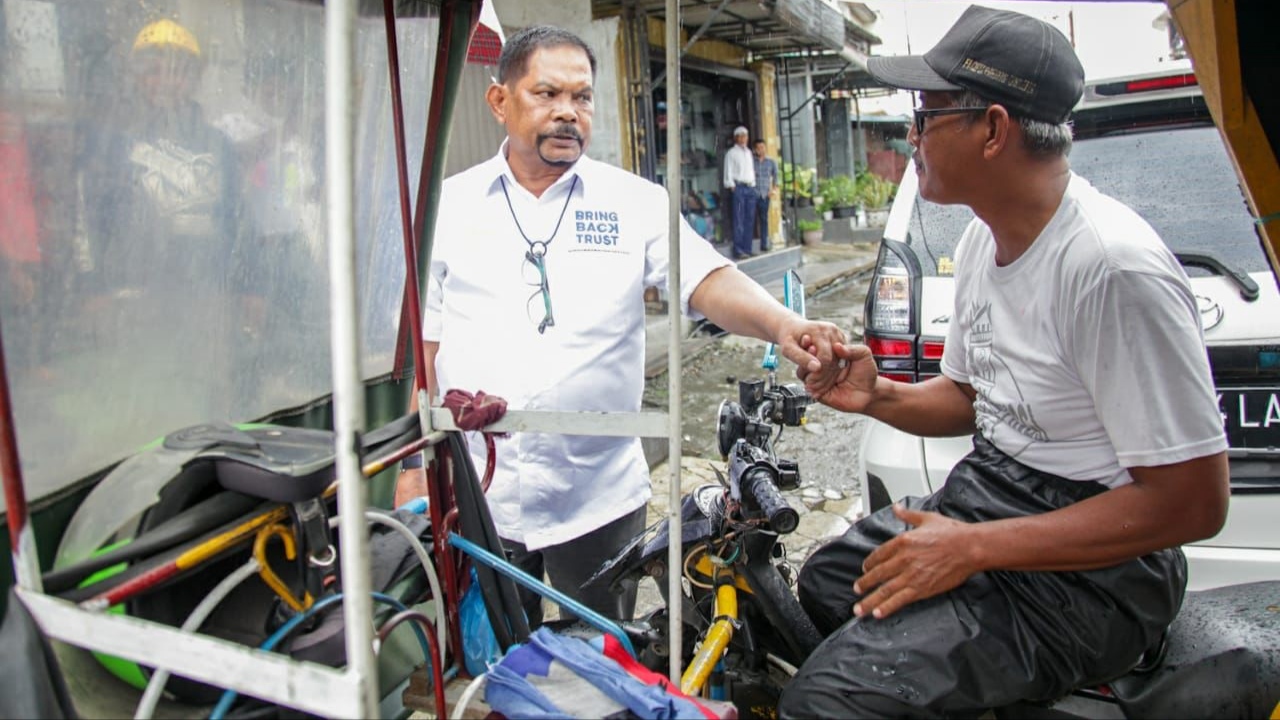 Sapa Abang Becak Belawan, Rahudman Siap Perjuangkan Medan Utara