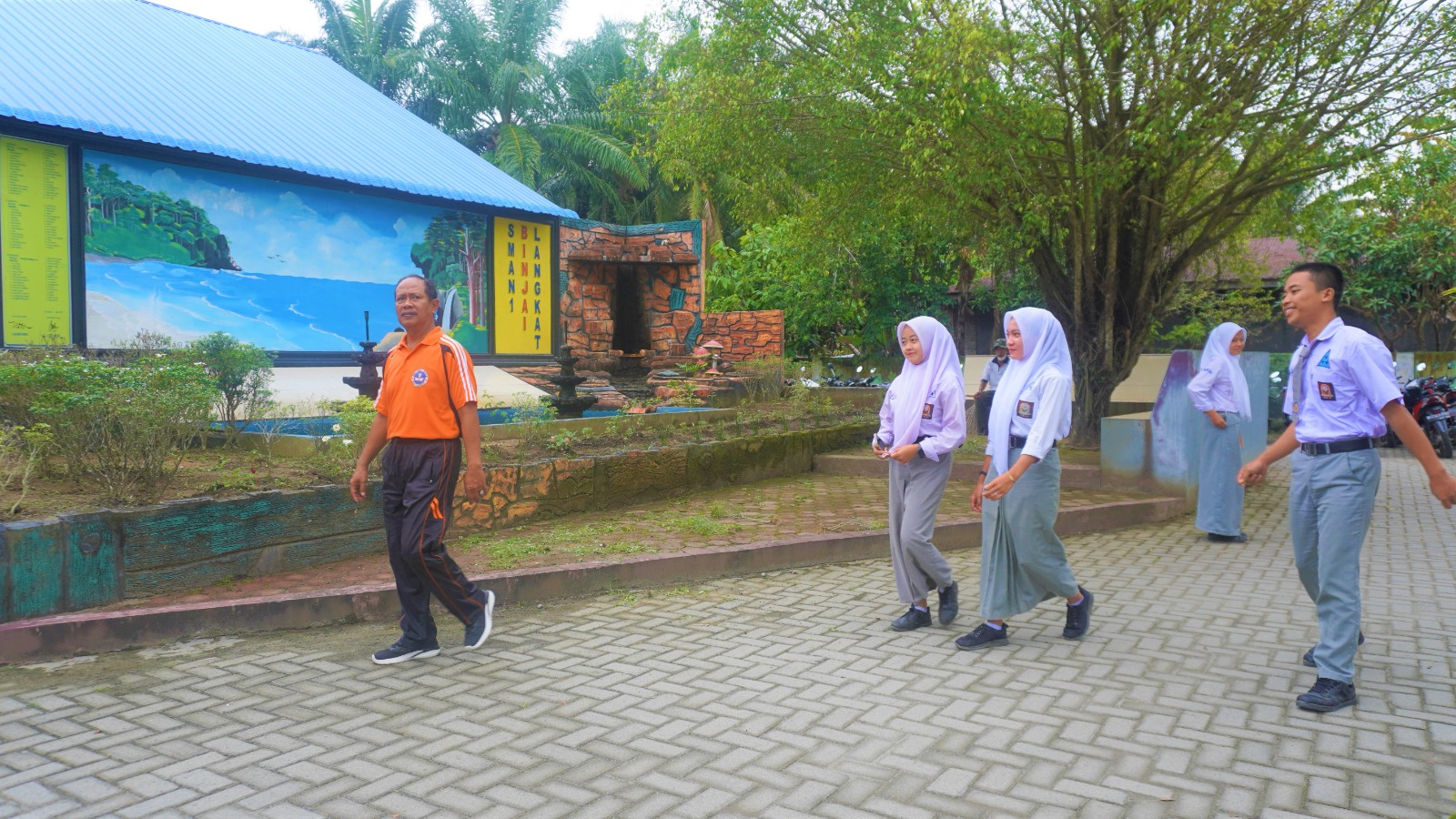Suasana Asri SMAN 1 Binjai, Fokuskan Prosesi Belajar Mengajar