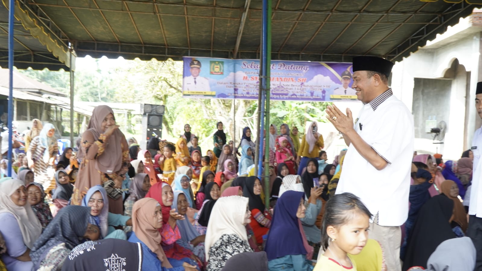 Warga Hinai Nyatakan Dukungnya ke Syah Afandin