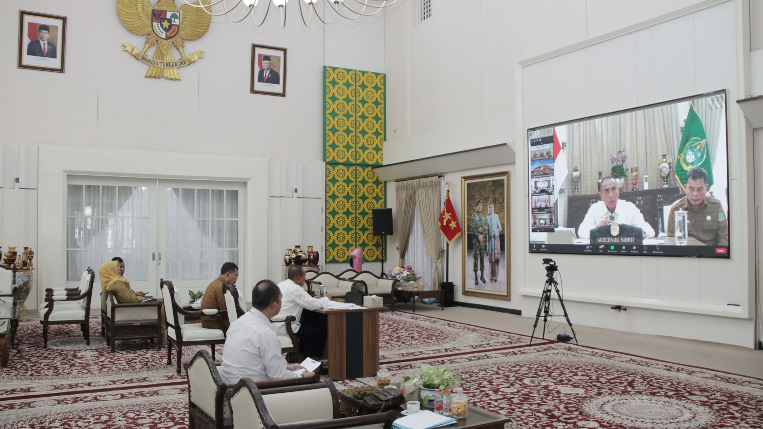 Laporan Gubsu Edy ke Menko PMK, Stunting & Kemiskinan Ekstrem Sumut Menurun