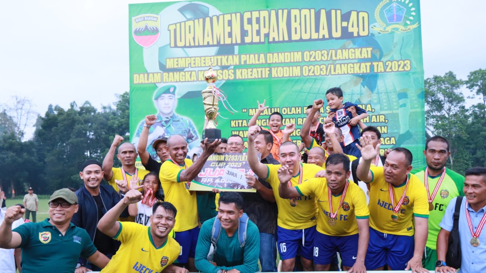 IJECK FC Juara Turnamen Dandim 0203/Lkt Cup 2023