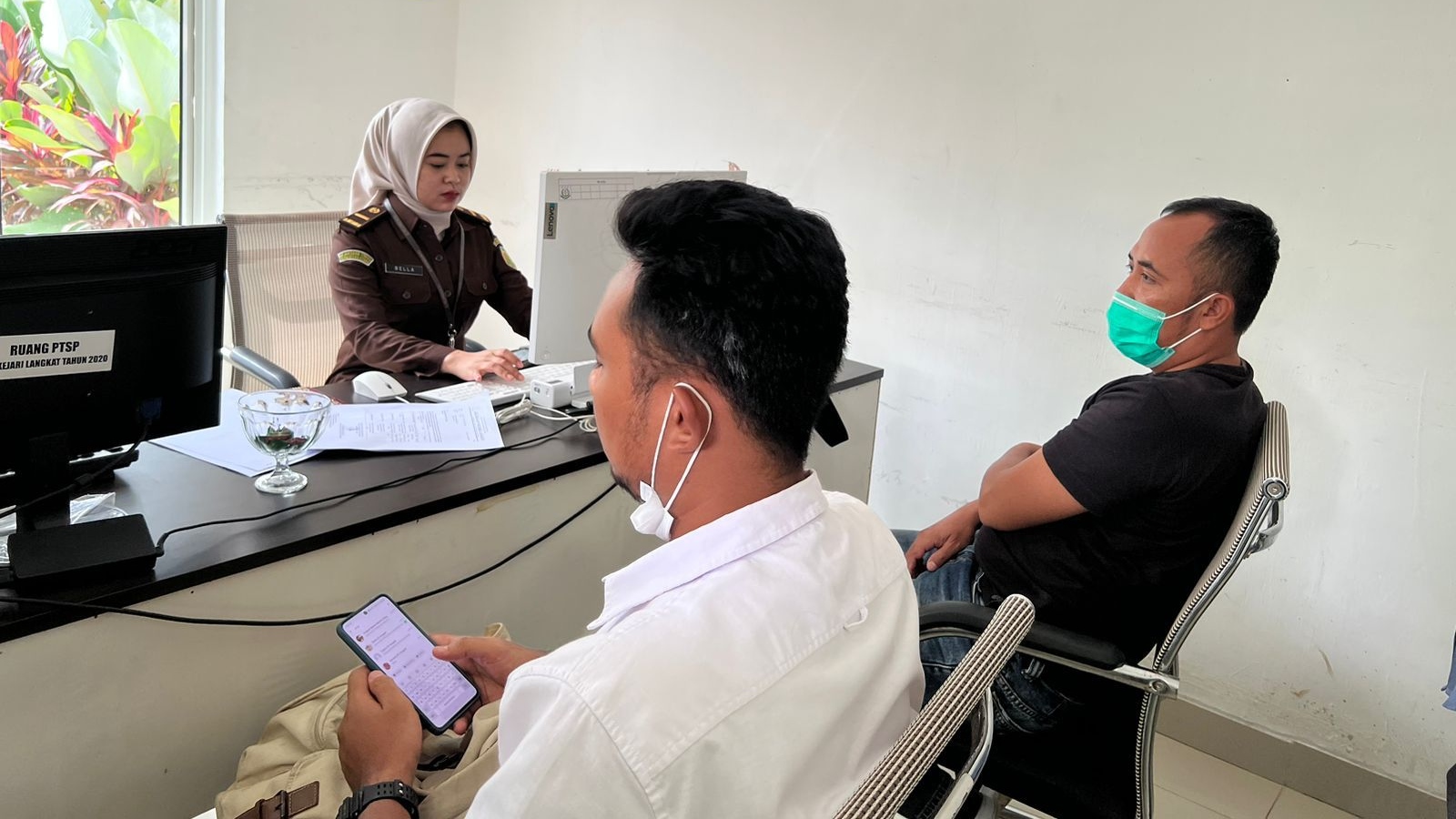 Terima Tamu Secara Digital, Kejari Langkat Gunakan e-tamu Begini Teknisnya