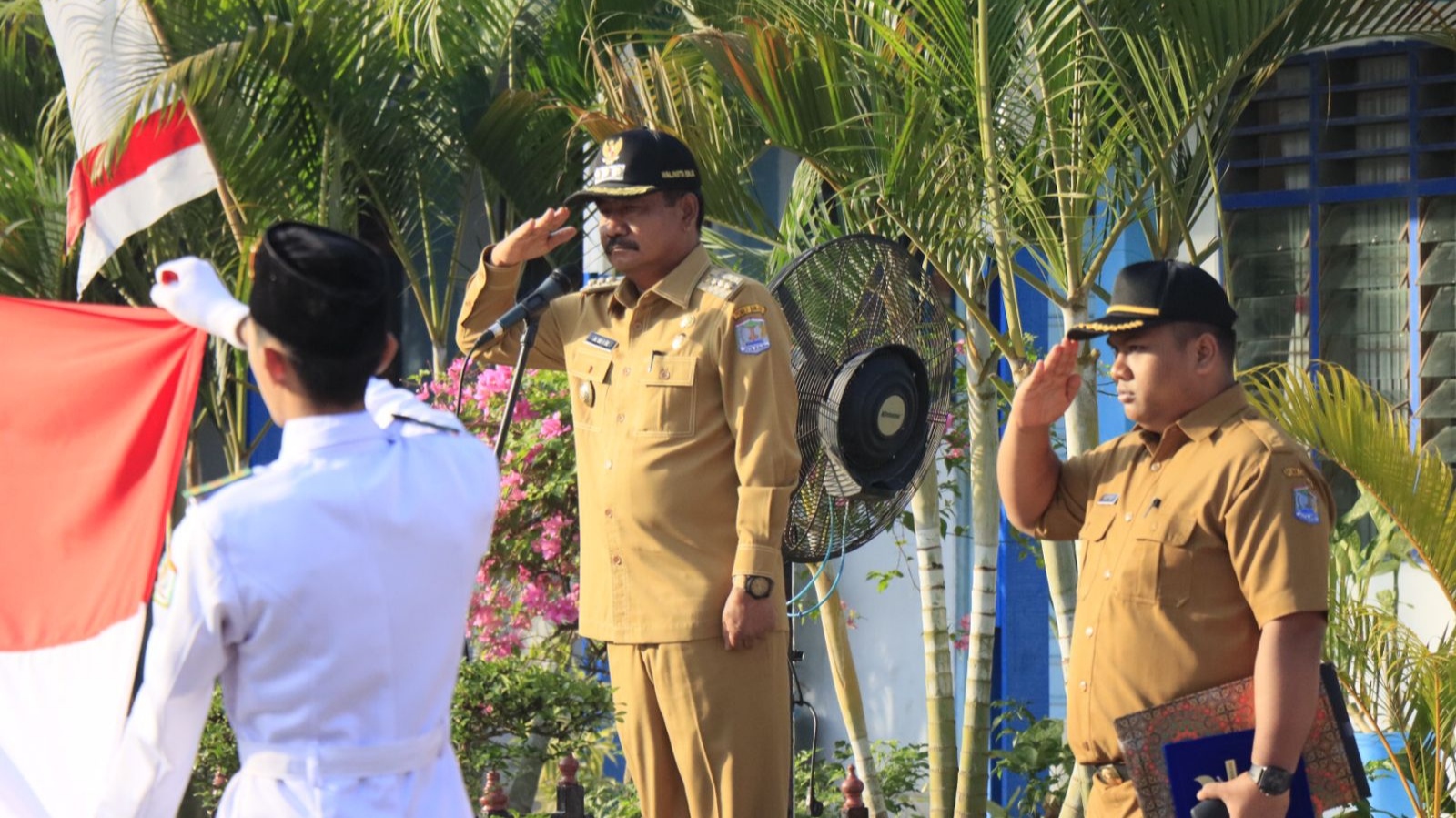 Binjai Peringati Hardiknas, Amir Hamzah Sampaikan Amanat Nadiem Makarim