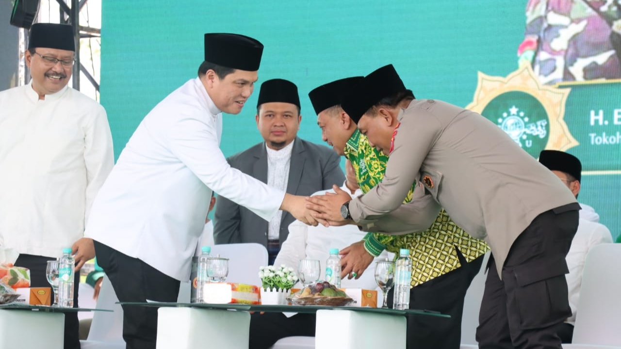 Erick Thohir & Irjen Panca Hadiri Tasyakuran 1 Abad NU di Mustafawiyah