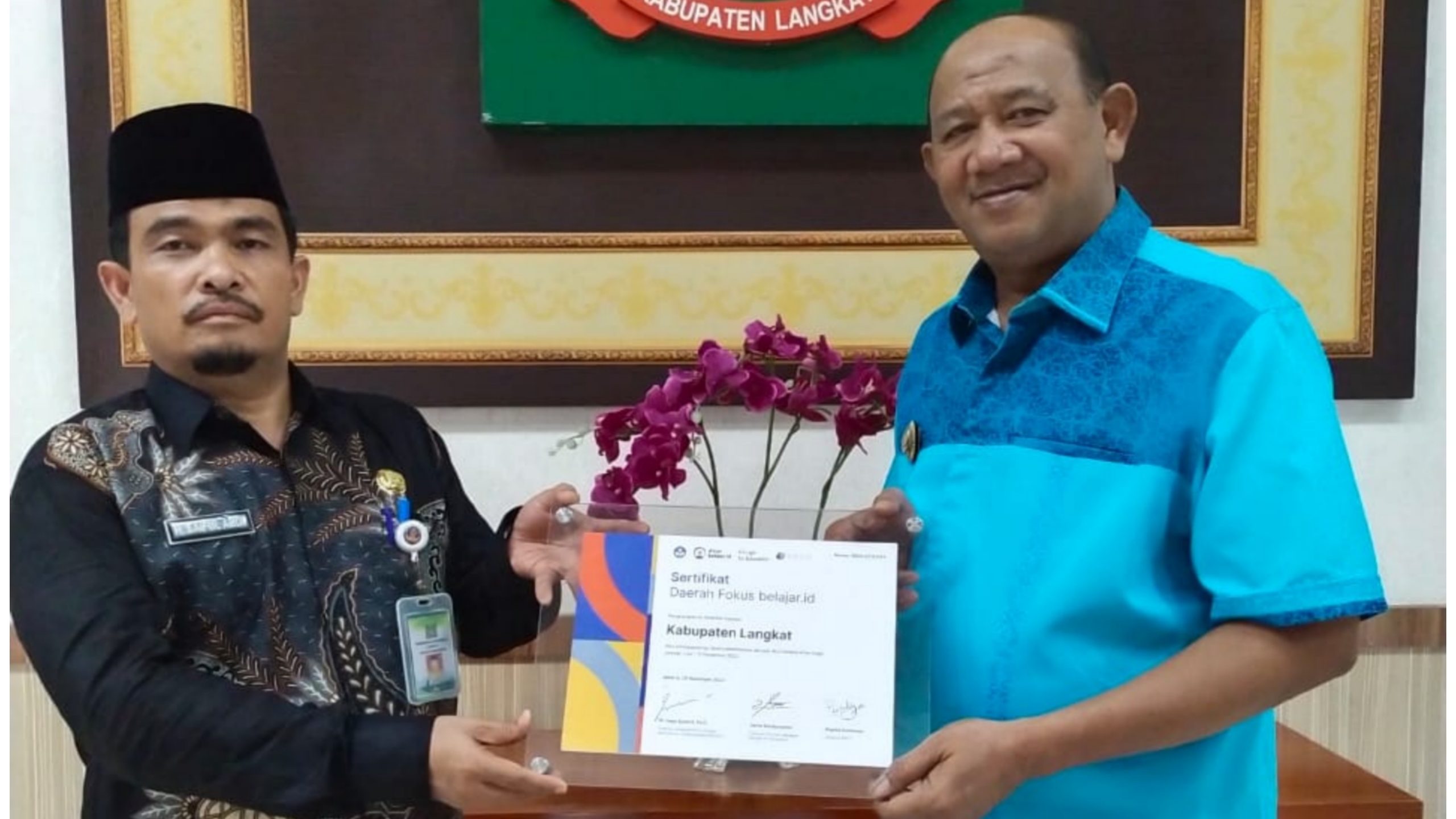 Langkat Peringkat Pertama Aktivitas Akun belajar.id