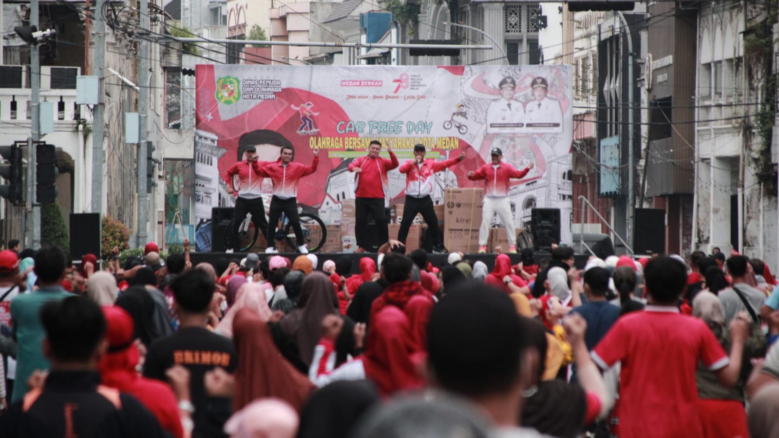 Warga Luar & Kota Medan Ramaikan Car Free Day