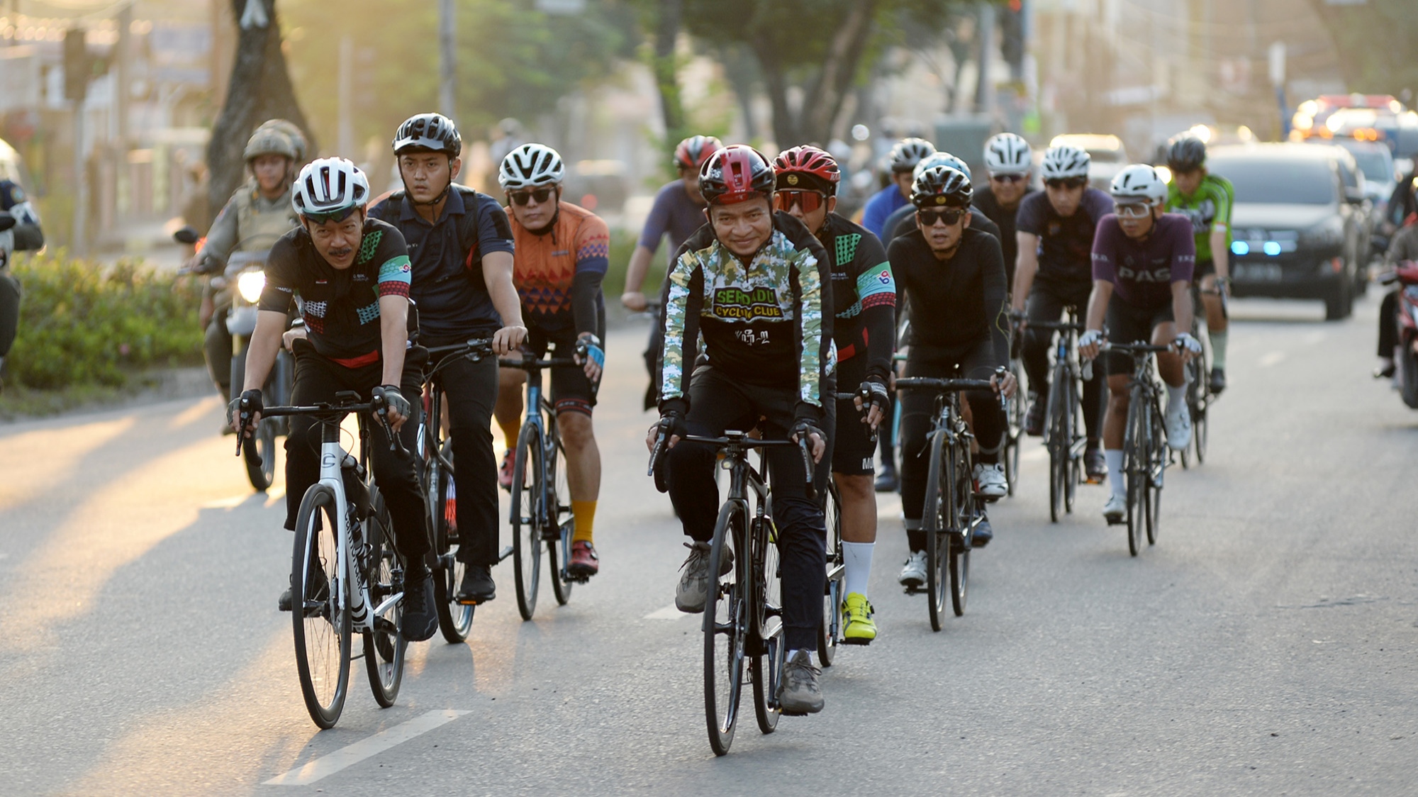 Gowes Keliling Medan, Pj Gubernur Sumut Ajak Masyarakat Hidup Sehat