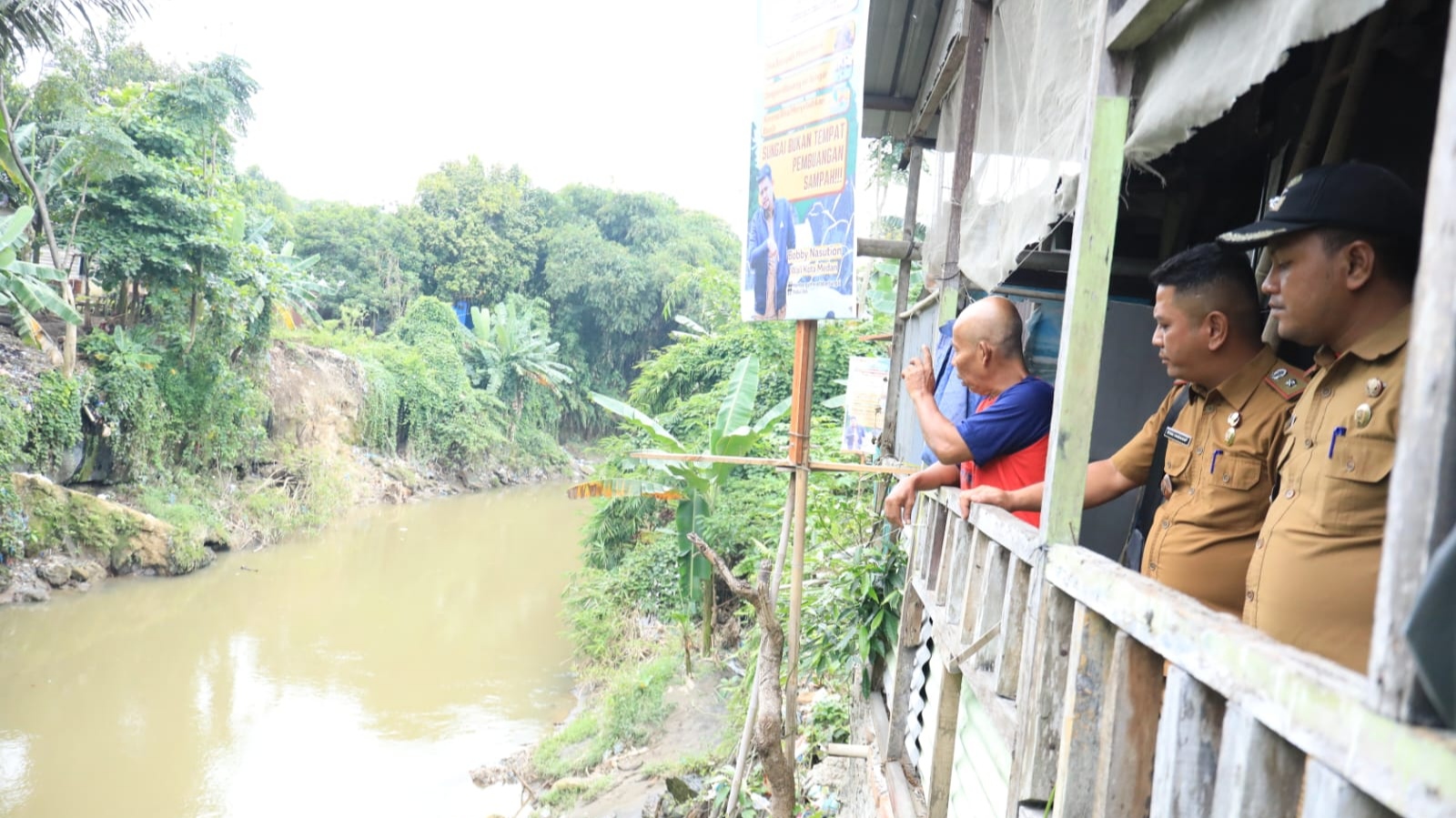 Peduli Deli, Sektor IV Sosialisasikan Jaga Kebersihan Sungai