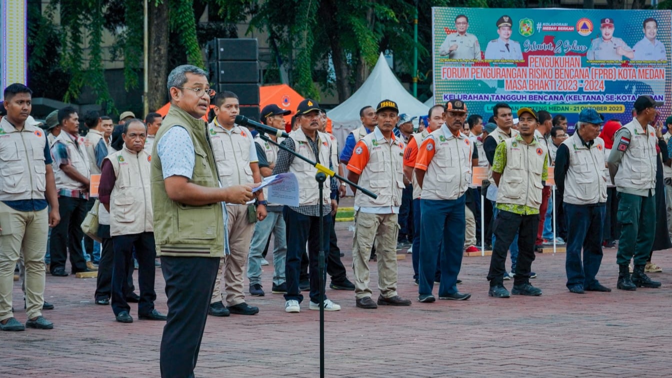 FPRB Kota Medan Dikukuhkan, Siap Siaga dan Tanggap Bencana