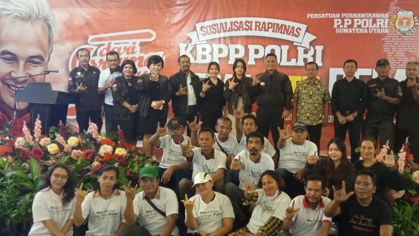 Ganjar Anak Polisi, KBPP & PP Polri Sumut Deklarasikan Dukungan