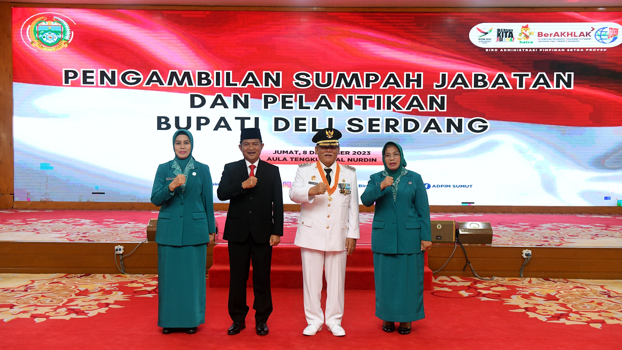 Ali Yusuf Siregar Dilantik Jadi Bupati Deliserdang