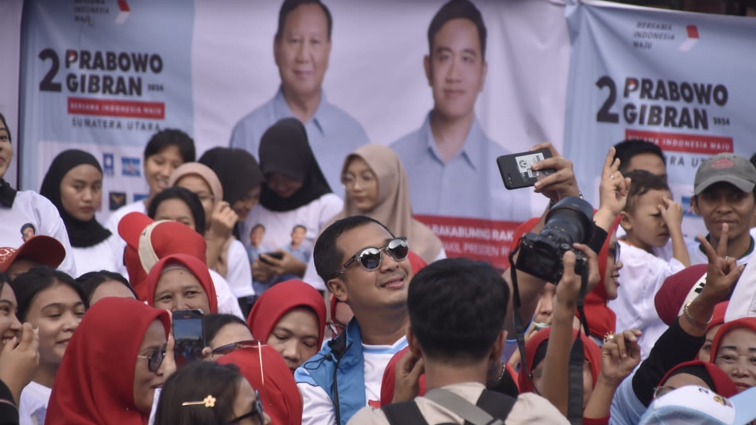 Ribuan Warga Medan Pendukung Prabowo-Gibran “Senam Gemoy”
