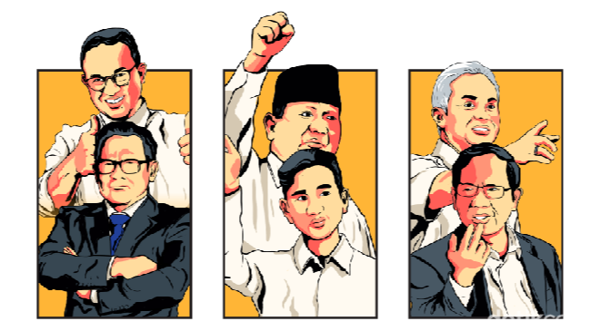Hasil Quick Count Pilpres 2024, Prabowo-Gibran Tertinggi, Rata-rata Diatas 50%