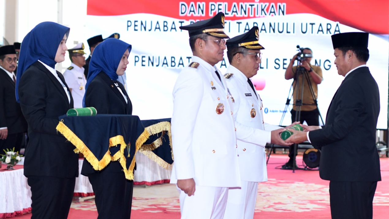 Pj Bupati Deliserdang dan Tapanuli Utara Resmi Dilantik, Ini Pesan Pj Gubernur