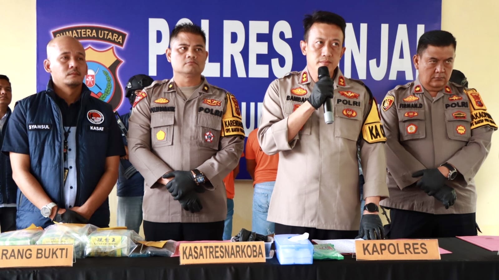 Polres Binjai Gagalkan Peredaran Narkoba Antarprovinsi, Amankan 2 Pelaku & 3 kg Sabu