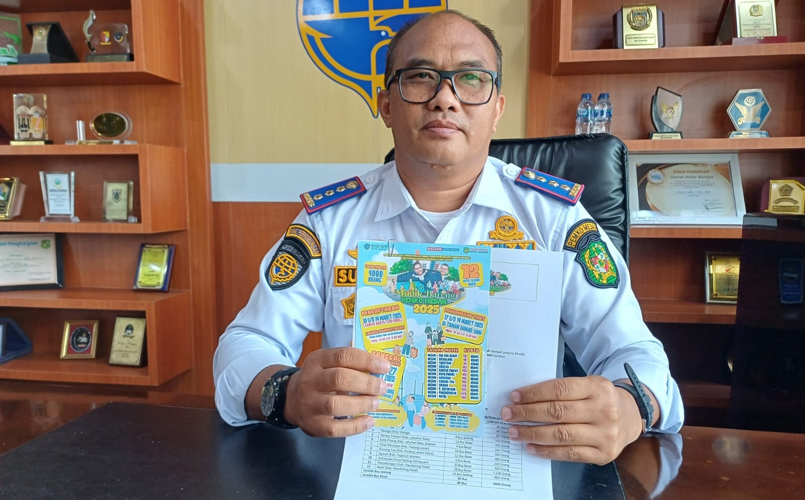 Mudik Gratis Lebaran 2025 Pemko Medan, Kuota 4.000 Penumpang & 12 Kota Tujuan