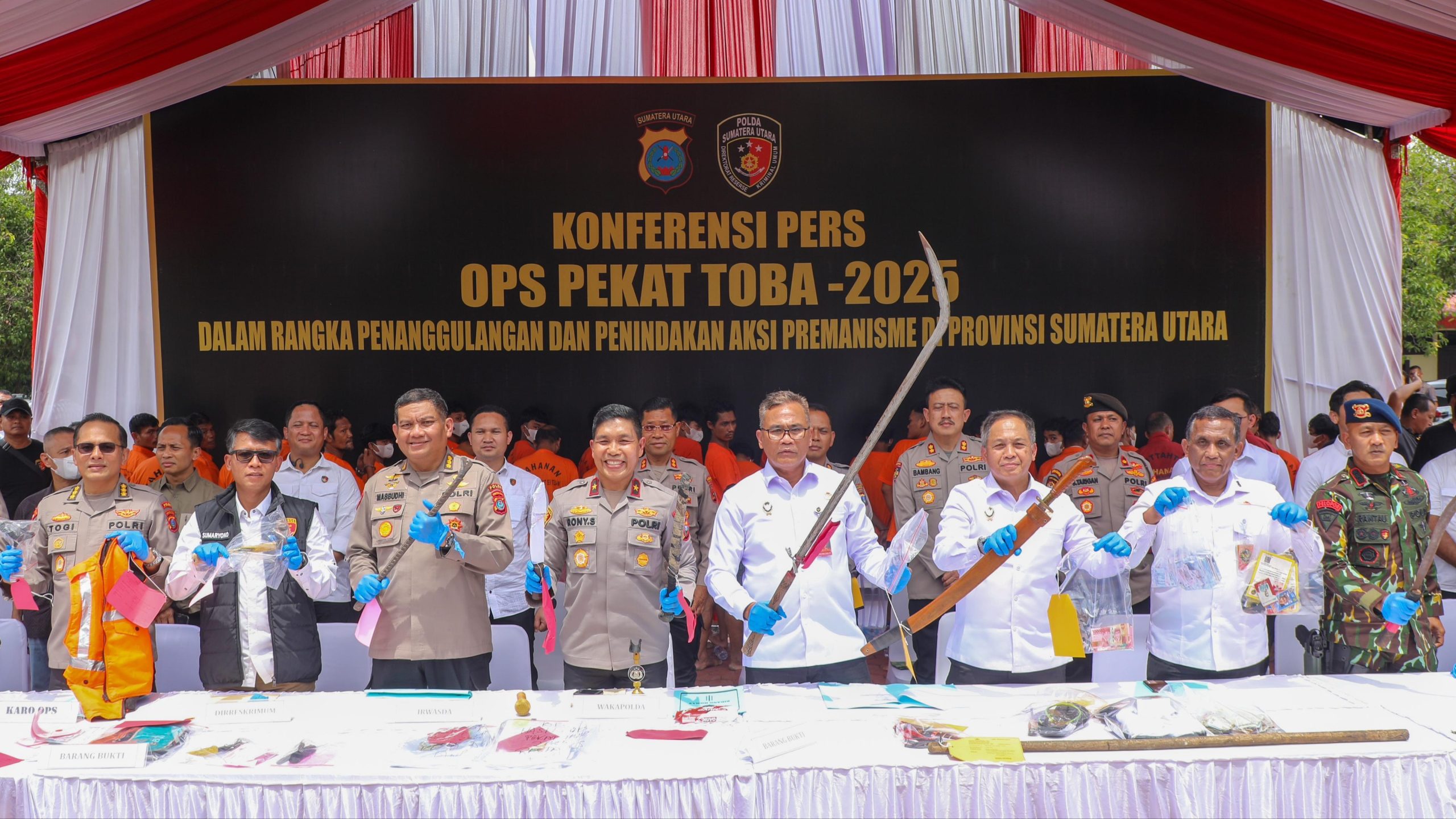 Operasi PEKAT TOBA 2025 Berakhir, Polda Sumut Tetap Berantas Premanisme