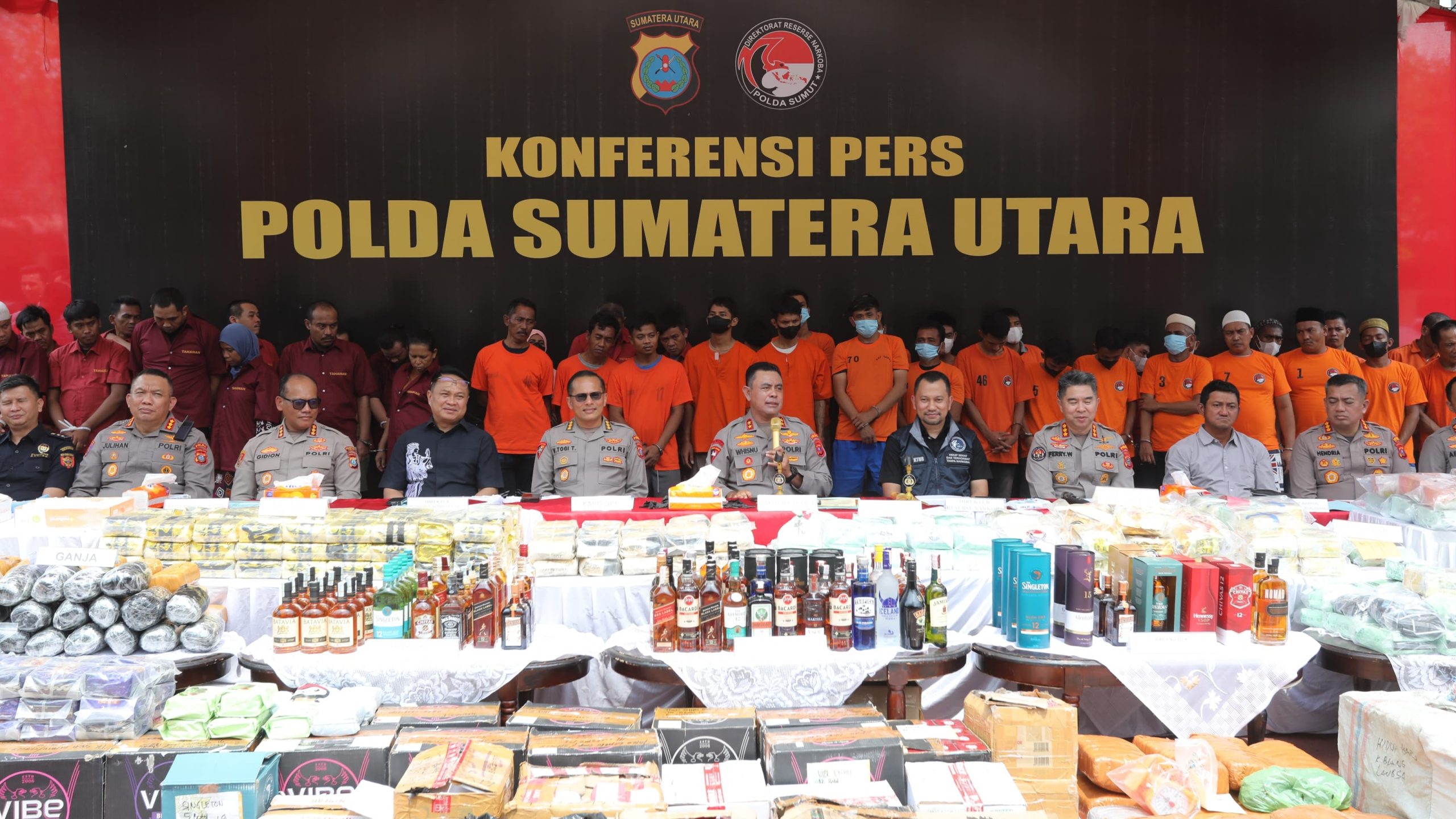 Sejak Awal 2025, Polda Sumut Sita 665 Kg Sabu dan Narkotika Jenis Lainnya