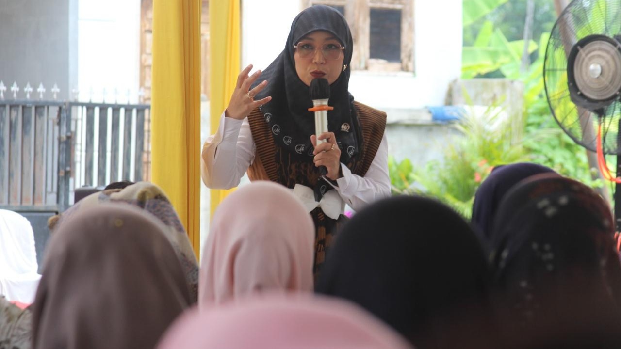 Program Makan Bergizi Gratis Disosialisasikan Delia Pratiwi & BGN ke Warga Binjai