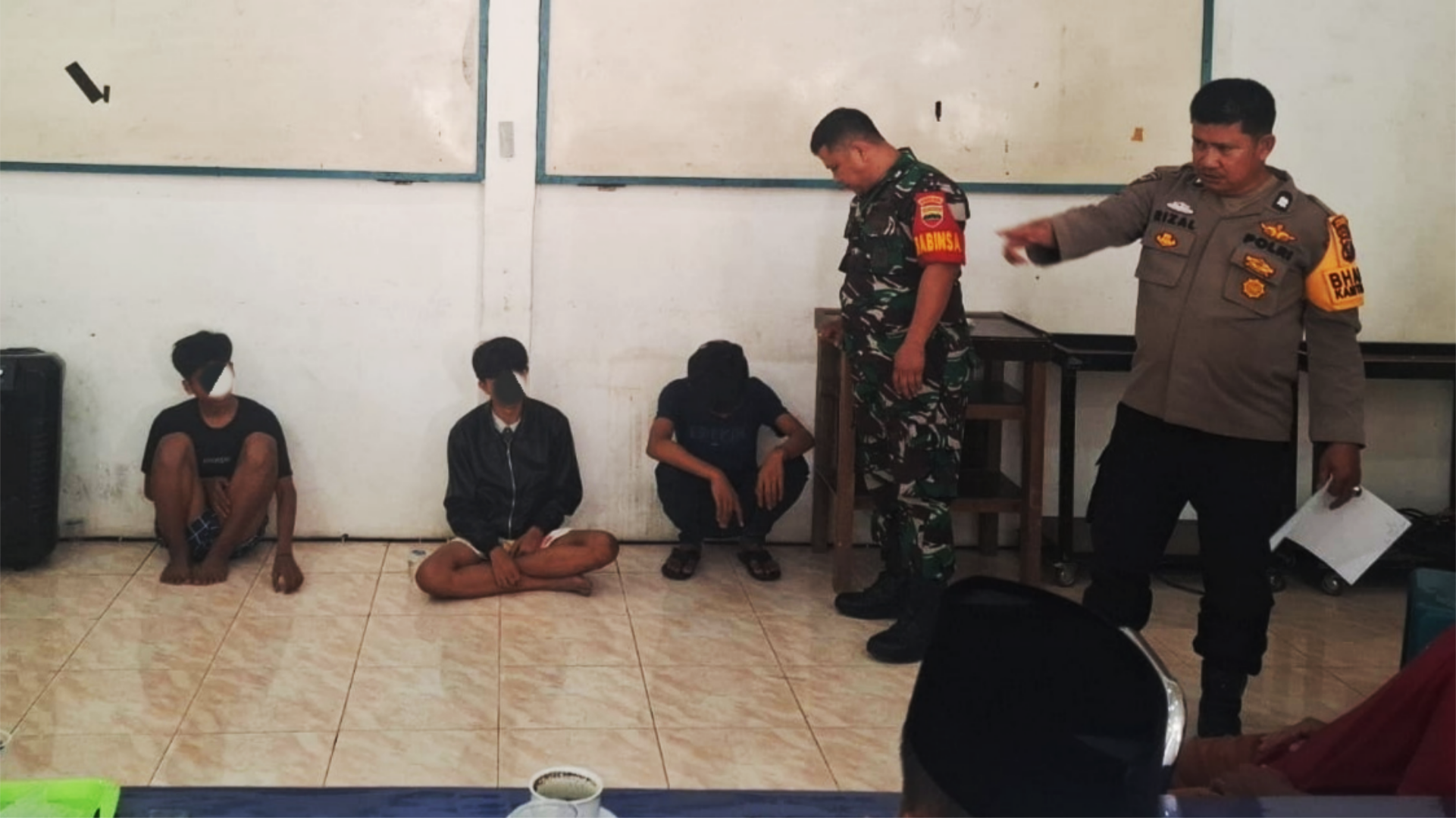 Tawuran Remaja Dibubarkan, TNI/Polri Amankan Pelaku