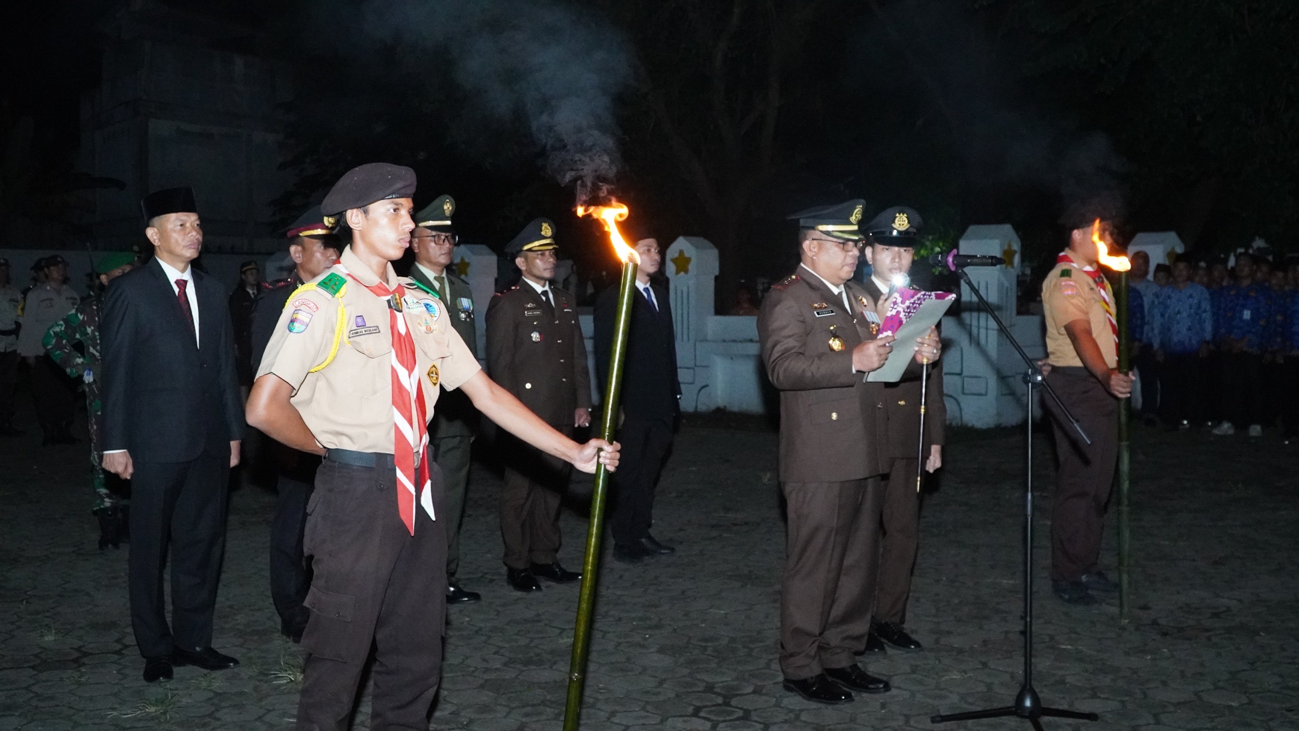 Renungan Suci di Makan Pahlawan Brandan Kenang Perjuangan Kemerdekaan