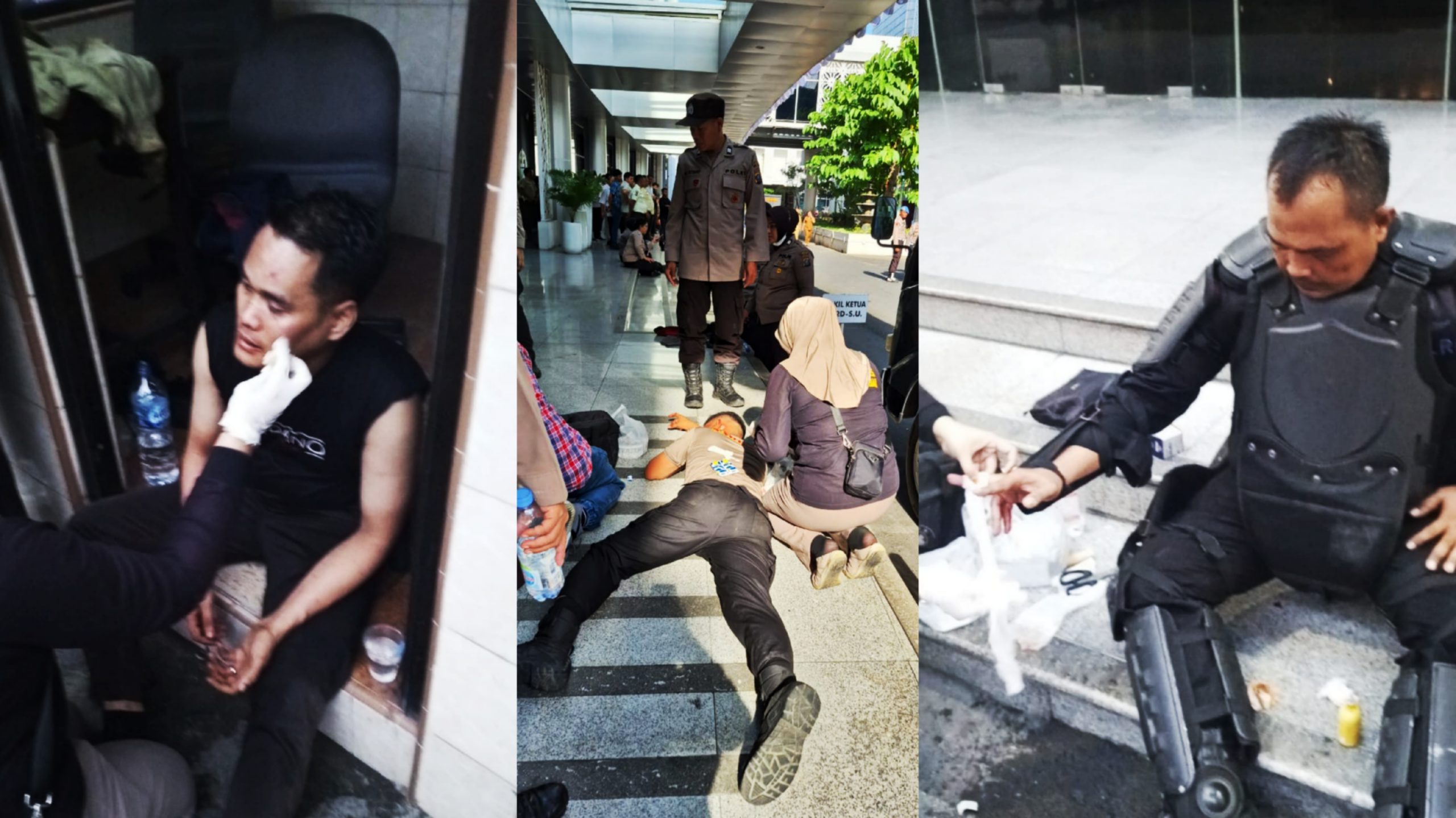Unjukrasa di DPRD Sumut Ricuh, Berikut Korban Luka dari Polri
