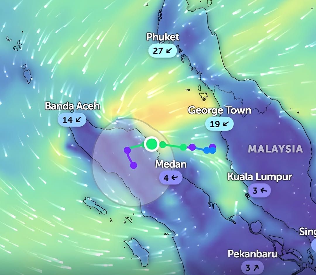WASPADAI SIKLON 04B: Wilayah Aceh dan Sumut Rentan Bencana Hidrometeorologi