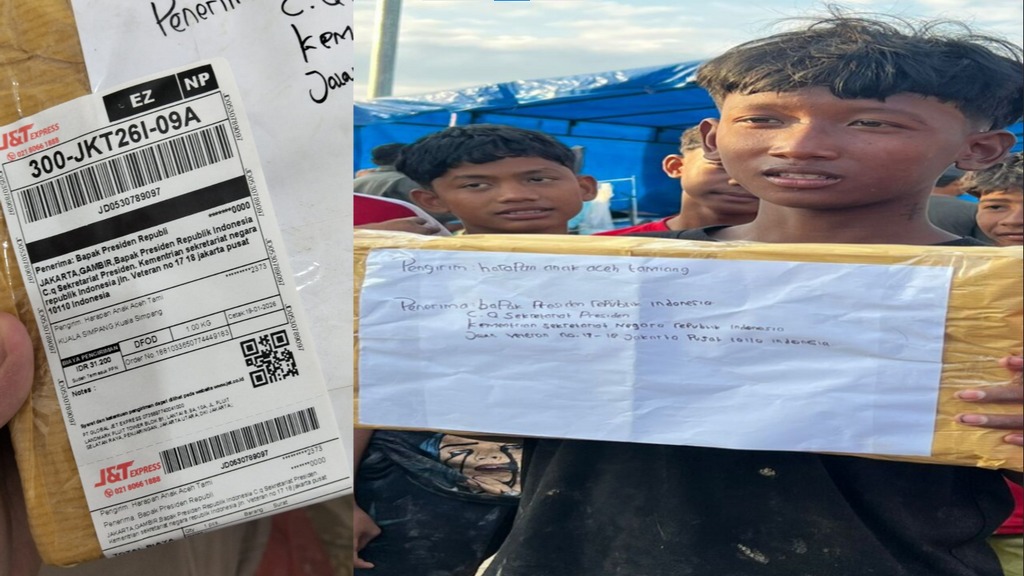 Harapan Pemulihan, Anak Pengungsi Aceh Tamiang Kirim Selembar Kertas ke Istana Presiden