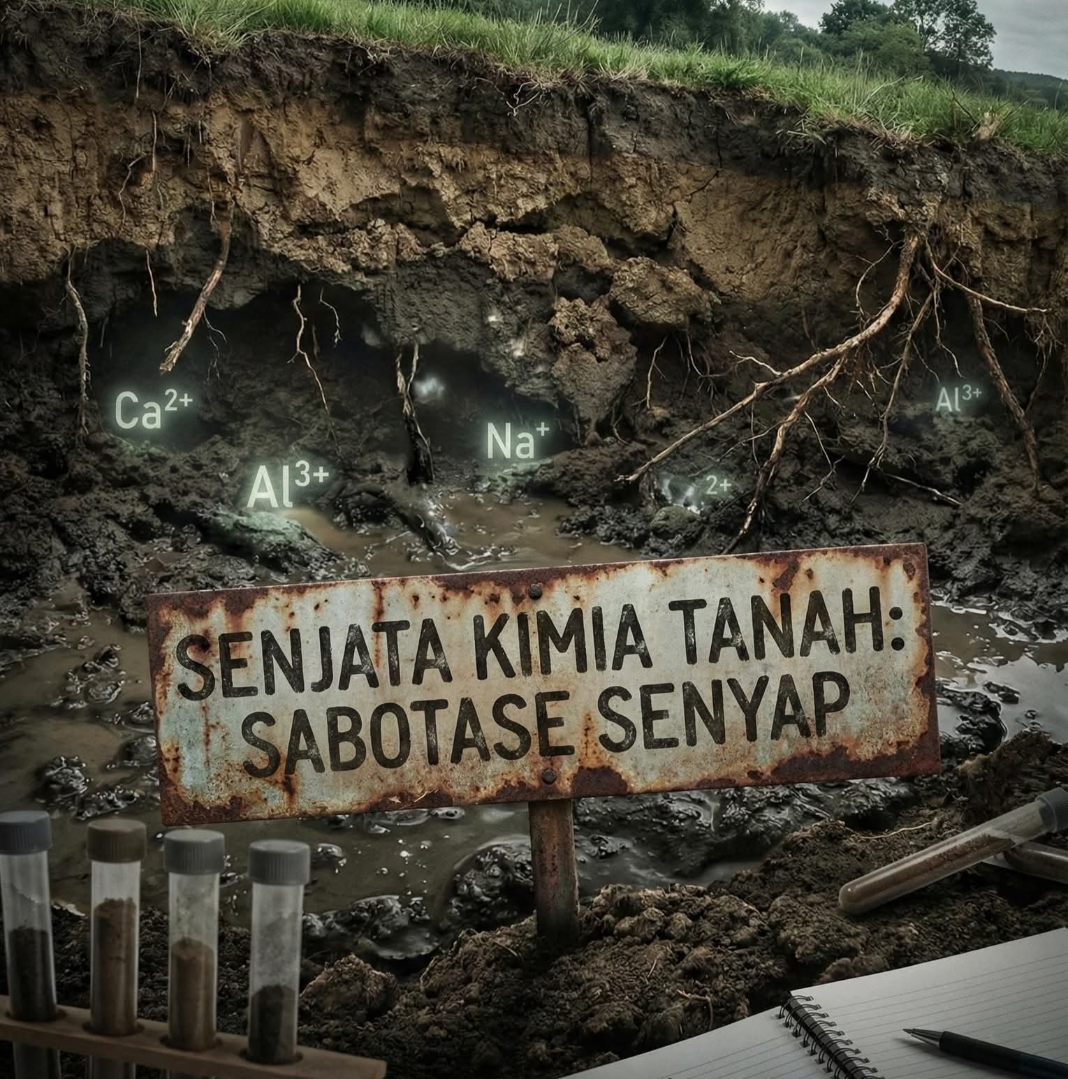 “SENJATA KIMIA” TANAH: Sabotase Senyap yang Meruntuhkan Bukit dari Dalam