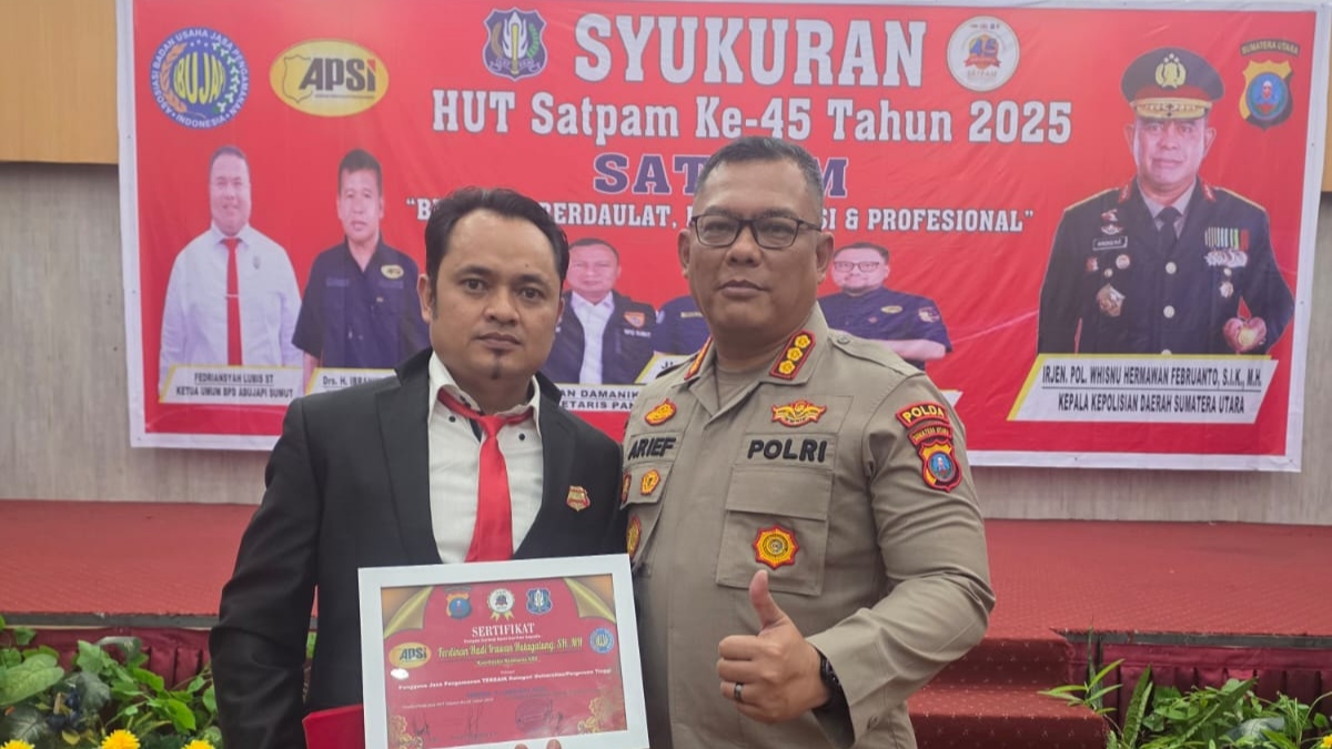HUT ke-45 Satpam, Keamanan USU Raih Penghargaan Terbaik dari APSI