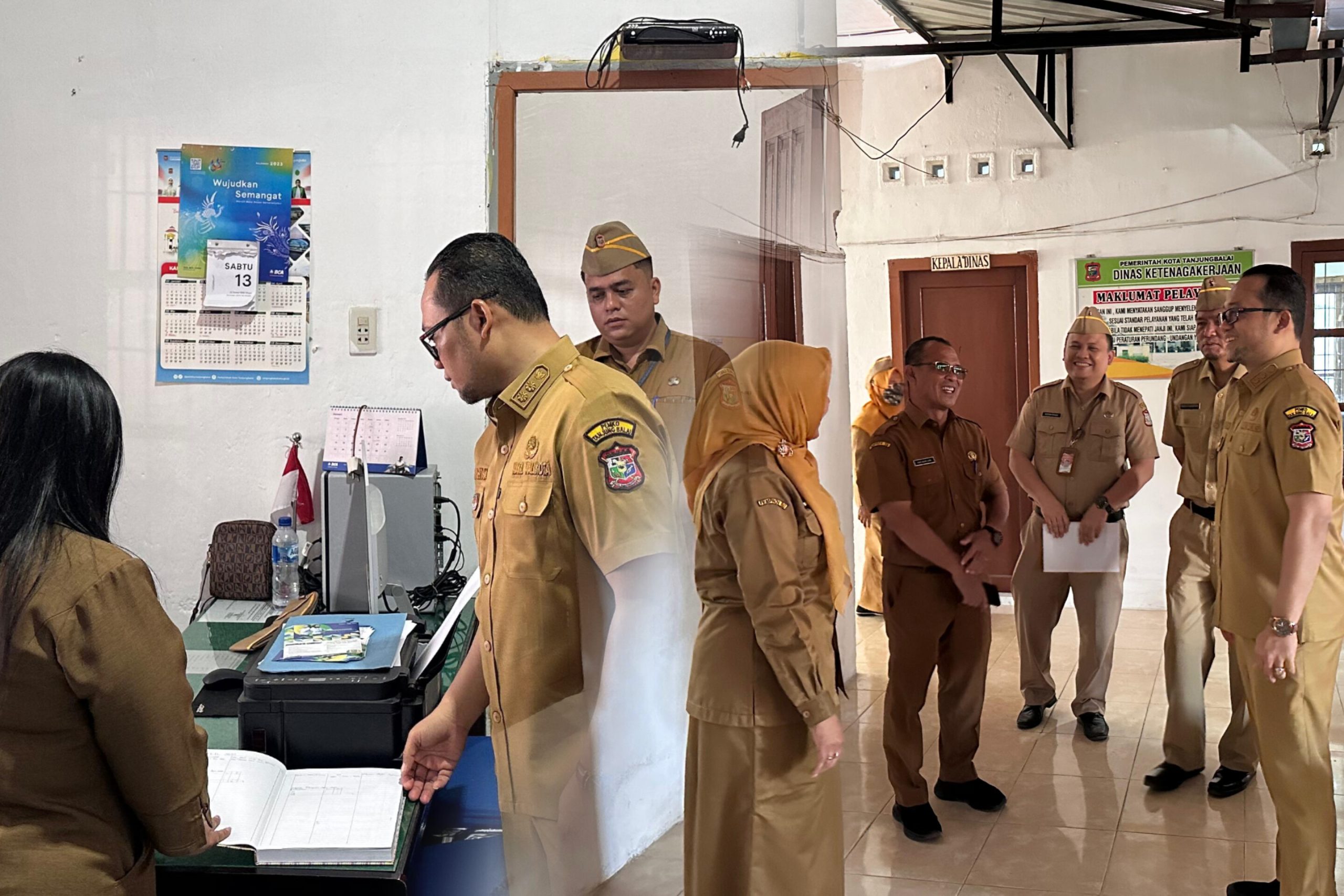 Usai Digabung, Wakil Wali Kota Tanjungbalai Sidak Disnakerkopumkm